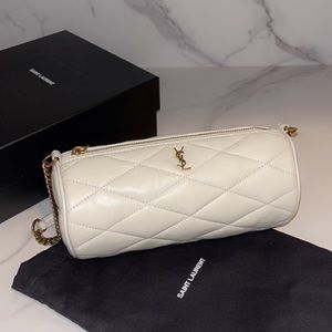 Ysl sade mini tube bag in quilted lamb skin